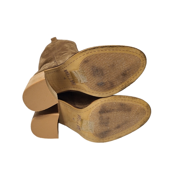 Vici Mi.iM Saint Slouch Knee Boots Camel Brown Suede - Picture 7 of 9